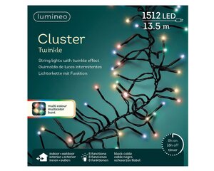 Lumineo LED cluster Twinkle multi/zwart 1512 L - 1400 cm - afbeelding 4