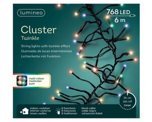 Lumineo LED cluster Twinkle multi/zwart 768 L - 700 cm - afbeelding 4