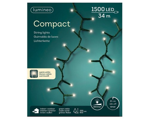 Lumineo Compact light LED 'warm wit' 1500 L - 3400 cm - afbeelding 1