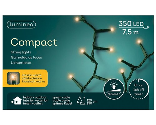 Lumineo Compact light LED 'klassiek warm' 350 L - 750 cm - afbeelding 1