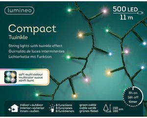 Lumineo Compact light LED Twinkle 'rainbow' 500 L - 1100 cm - afbeelding 4