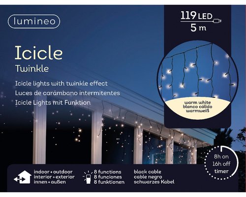 Lumineo Ijspegelverlichting LED twinkle 119 L -  cm - afbeelding 1