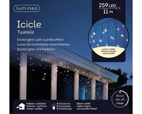 Lumineo Ijspegelverlichting LED twinkle 259 L -  cm - afbeelding 1