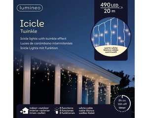 Lumineo Ijspegelverlichting LED twinkle 490 L -  cm - afbeelding 1