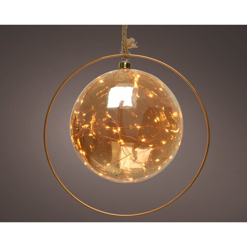 Lumineo Micro LED bal BO binnen  amber/klassiek warm - D 20 x L 5 cm