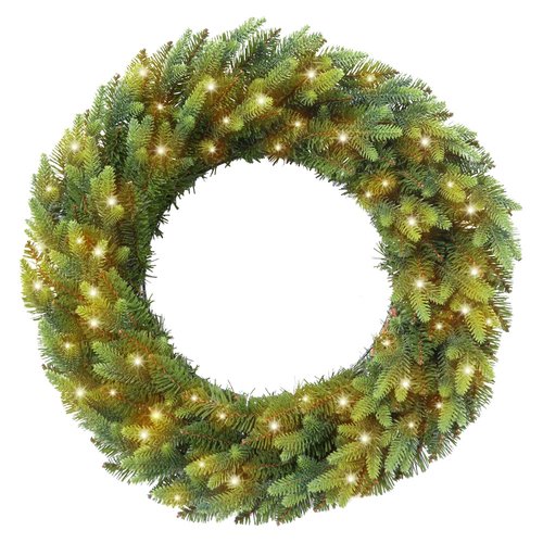 Makalu LED Kerstkrans Groen - Ø 60 cm