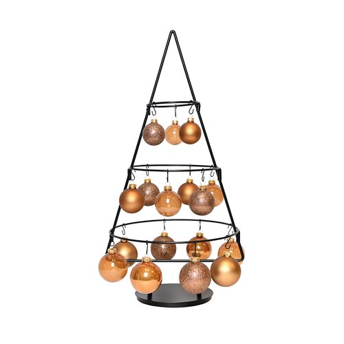 Metalen kerstboom D 30 x H 60 cm black