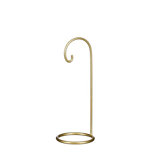 Mica ornament standaard goud - L 12 x B 12 x H 32 cm