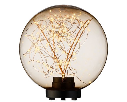 Micro LED ball plastic lying amber/classic warm 25cm 100L - afbeelding 1