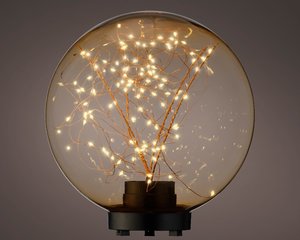 Micro LED ball plastic lying amber/classic warm 25cm 100L - afbeelding 2