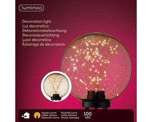 Micro LED ball plastic lying amber/classic warm 25cm 100L - afbeelding 3