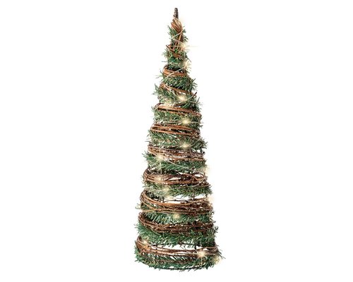 Micro LED cone rotan green tree BO 40cm 30L IP20 - afbeelding 1