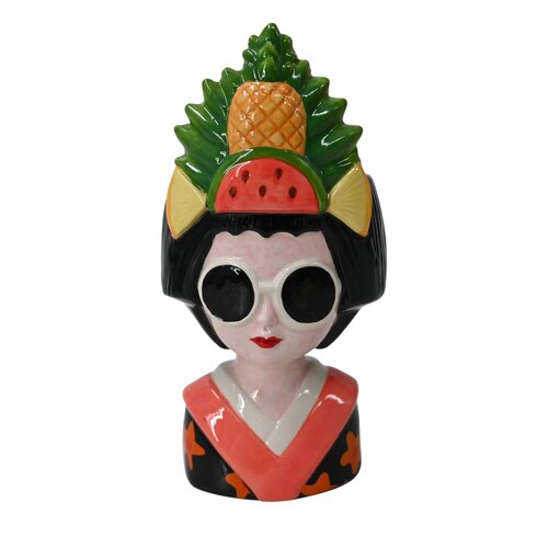 Mini bloempot lady fruit - H 20 cm