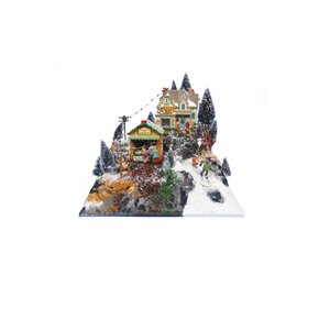 My Village Basis Kerstdorp Mini Piste - 39 x 38 cm - afbeelding 2