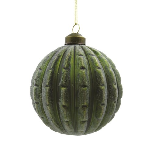 Ornament Sugar Disco Groen goud - Ø 10 x H 10 cm