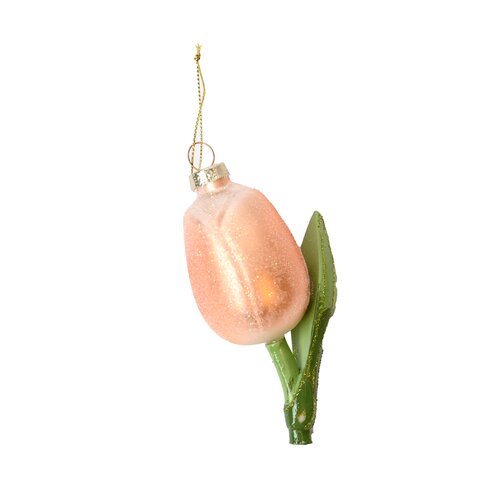 Ornament tulp oranje - 6 x 4,5 x 11 cm