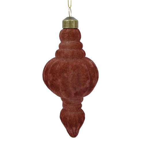 Ornament Velvet Classic Rosewood - Ø 7 x H 14 cm