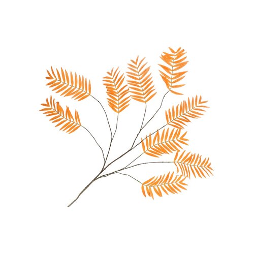 Palmtak zijde Oranje - L 150 - afbeelding 1
