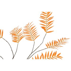 Palmtak zijde Oranje - L 150 - afbeelding 2
