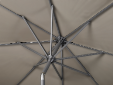 Platinum Stokparasol Riva Teak look Ø 300 cm Taupe - afbeelding 7