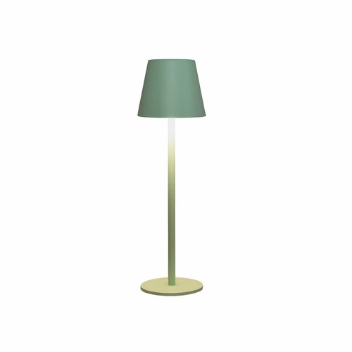 Draadloze tafellamp Jade groen LED warm wit dimbaar - H 36.5 x D 11.5 cm