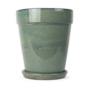 Pot met schotel D 38 x H 44 cm Blue/colored