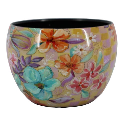 Bloempot Pella Jet Home met bloemen - D 20 x H 18 cm