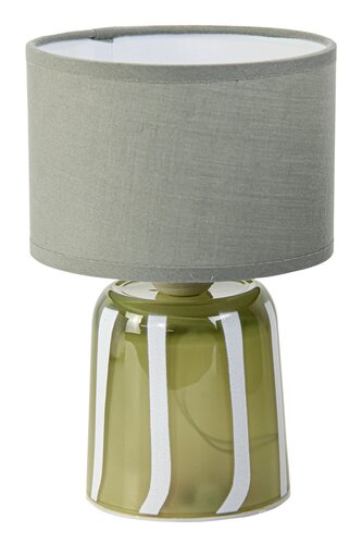 Lamp met kap BO D 13,5 x H 20 cm olive green