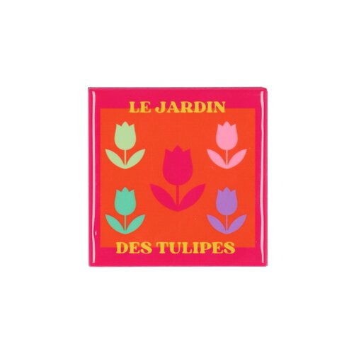 Quote tegel 'Le Jardin' oranje - B 10 X H 10 X D 1 Cm