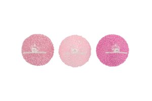 Sparkly Fuchsia/Pink Led Angel Glass Ass 6 x 9 cm - afbeelding 2