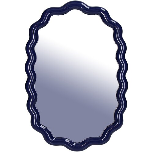 Spiegel blauw - H 34 x B 23,5 cm