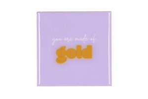 TILE GOLD PURPLE 10X10X1CM