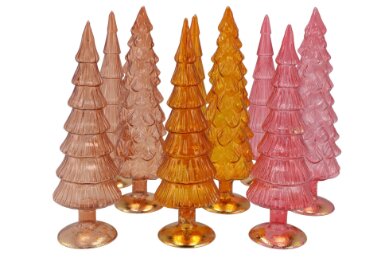 Twinkle Earthy Terra Glass Tree Ass 9 x 35 cm