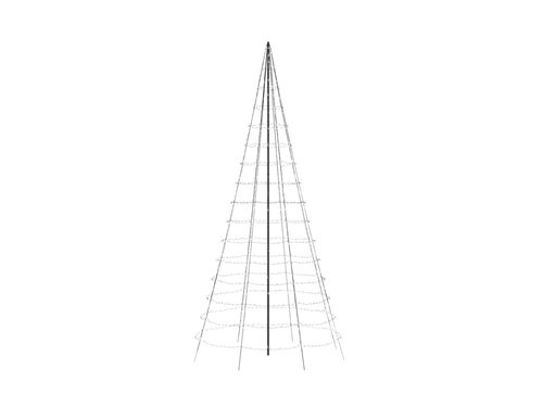 Twinkly light tree 1000L RGB/white - H6m - 2,5m lead black - excl. Pole - afbeelding 2