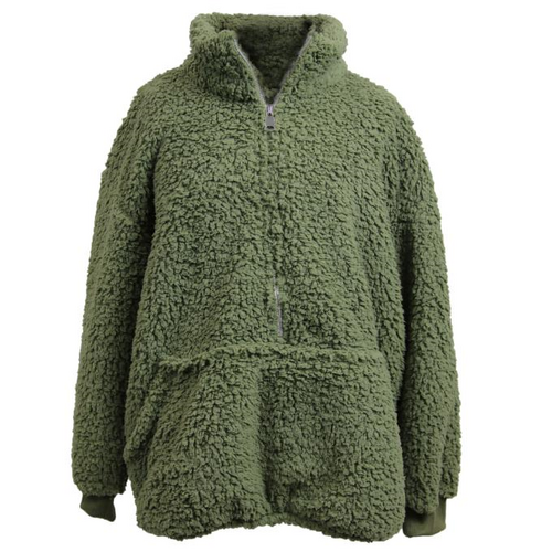 Unique Living Hoodie Willows Winter green