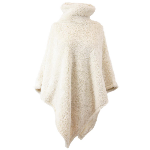 Unique Living Poncho Dara Dove white