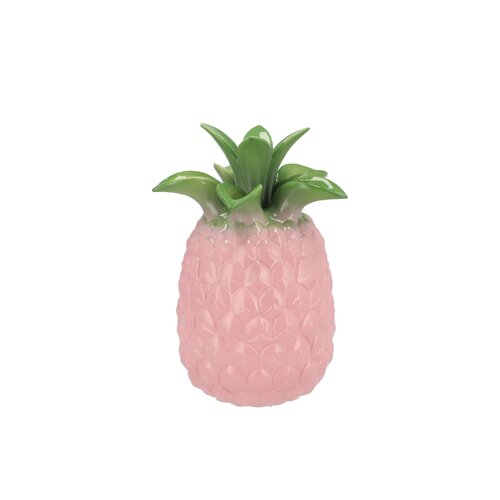 Vaas 'Pineapple Tropical' roze - H 28 x D 18 cm