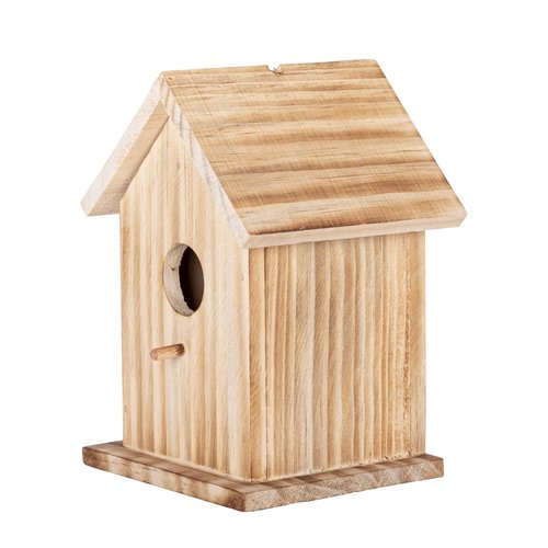 Vogelhuis Pine Carbon vierkant - 15 x 13 x 21 cm - afbeelding 1