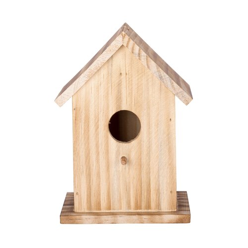 Vogelhuis Pine Carbon vierkant - 15 x 13 x 21 cm - afbeelding 2