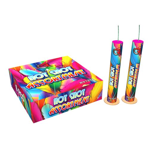 Vuurwerk Hot Shot Assortment - 6 stuks | Cat. 1