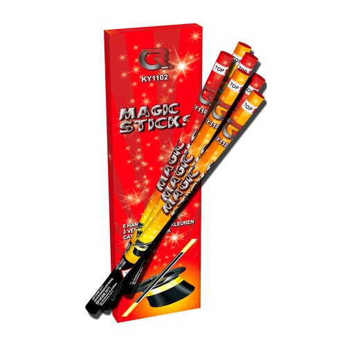 Vuurwerk Magic stick - 6 stuks | Cat. 1