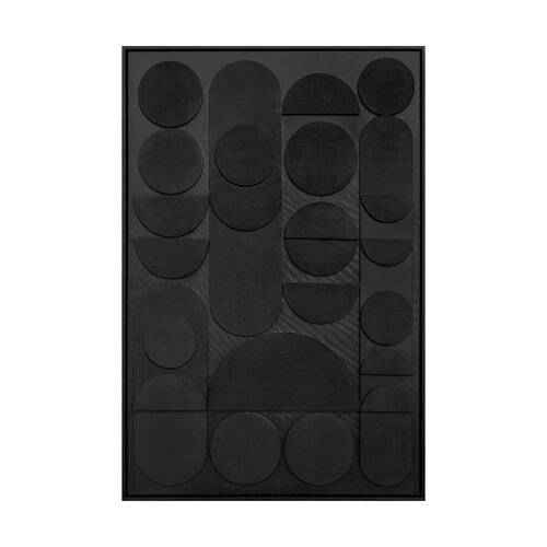 Wanddecoratie Shapes Black - B 80 x H 120 cm - afbeelding 1