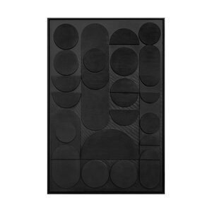 Wanddecoratie Shapes Black - B 80 x H 120 cm - afbeelding 1