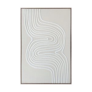 Wanddecoratie Swirl Beige - B 80 x H 120 cm - afbeelding 1