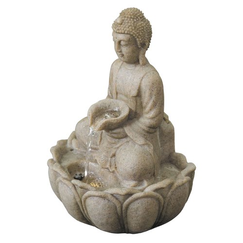 Waterornament Boedha - 25 x 18 x 34 cm - afbeelding 1